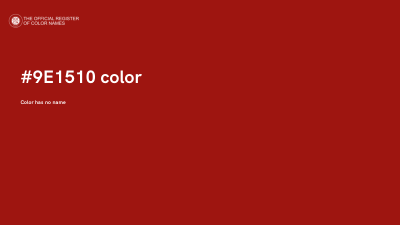 #9E1510 color image
