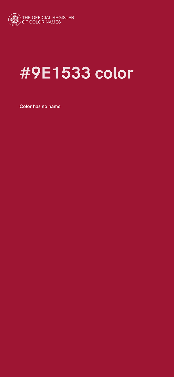 #9E1533 color image