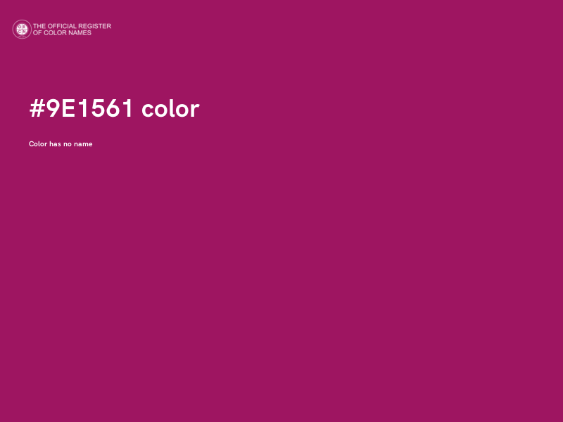 #9E1561 color image