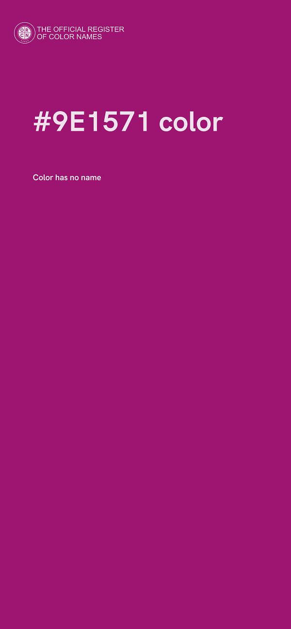 #9E1571 color image