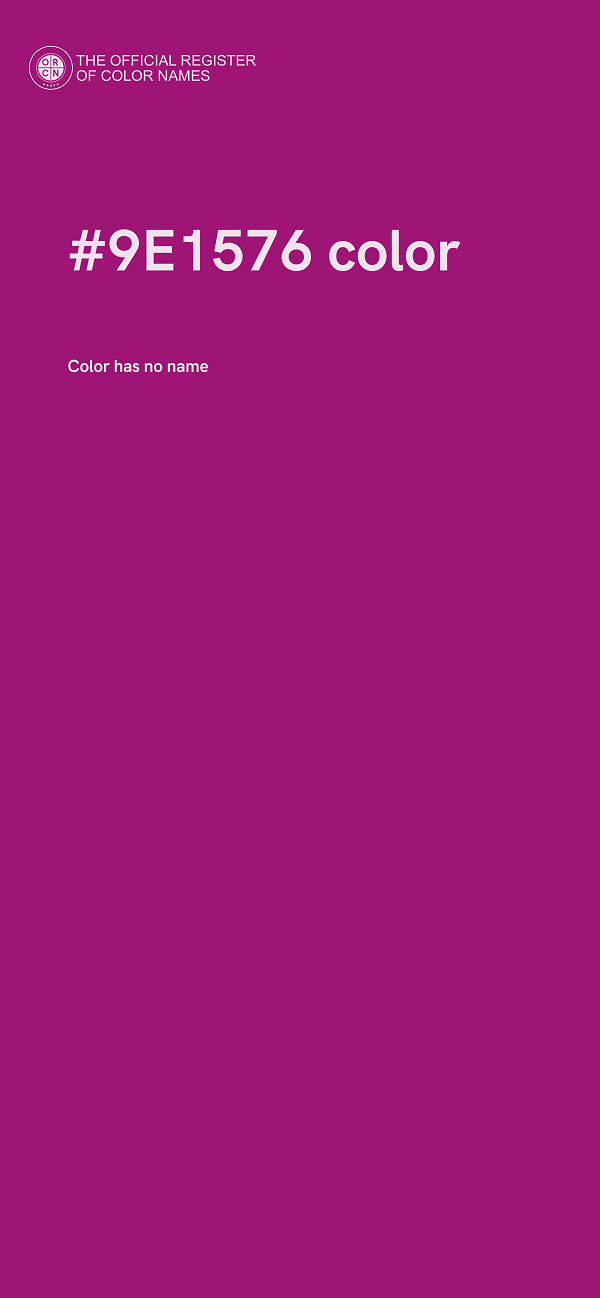 #9E1576 color image