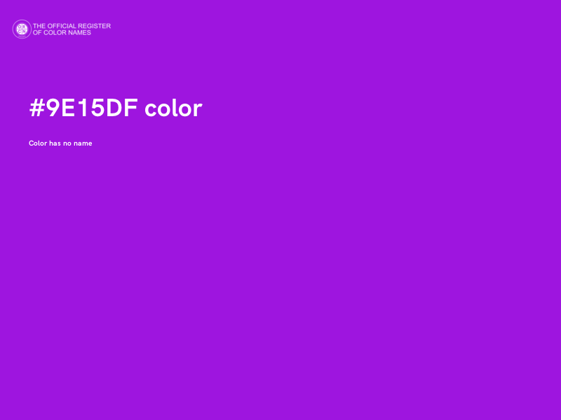 #9E15DF color image