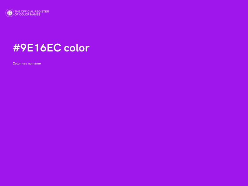 #9E16EC color image