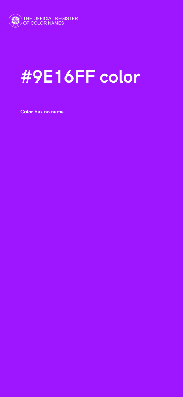 #9E16FF color image