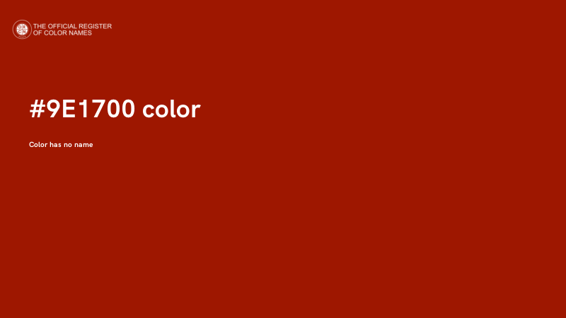 #9E1700 color image