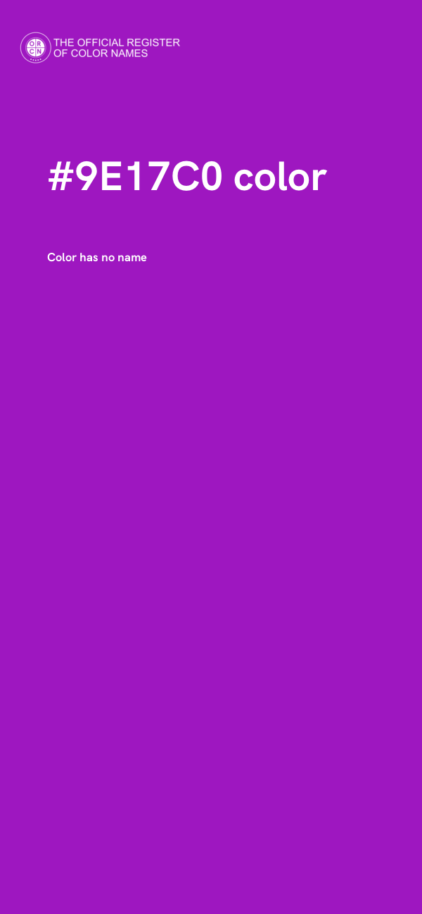 #9E17C0 color image