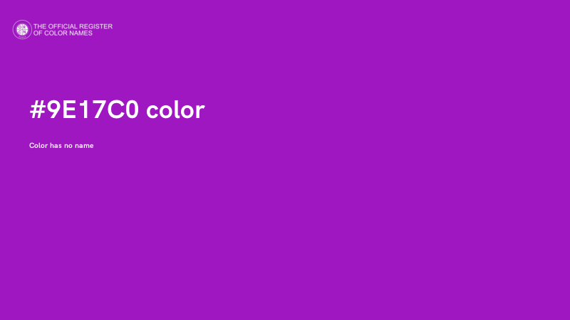 #9E17C0 color image