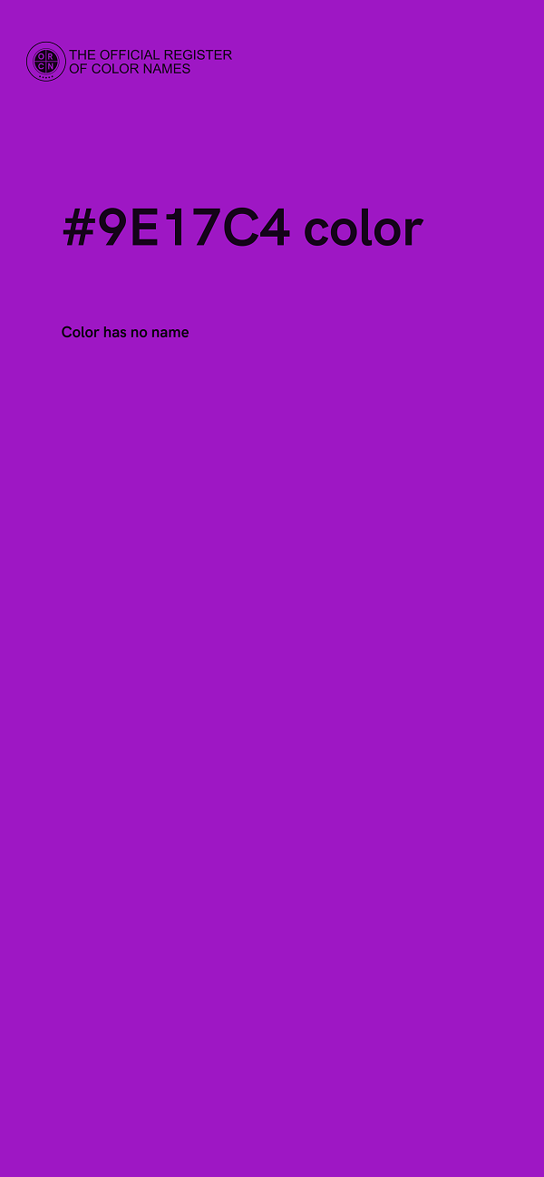 #9E17C4 color image