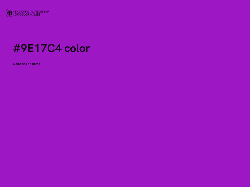 #9E17C4 color image
