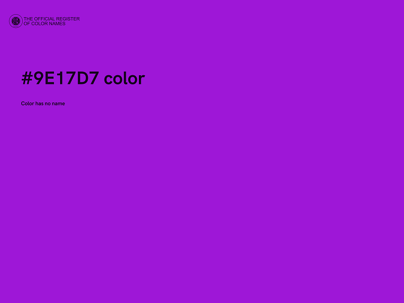 #9E17D7 color image