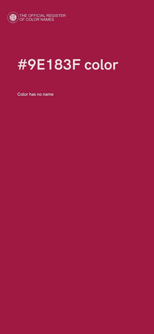 #9E183F color image