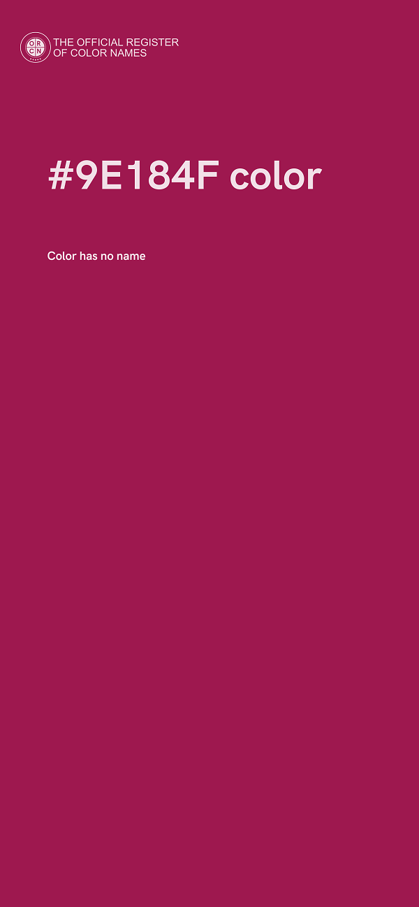 #9E184F color image