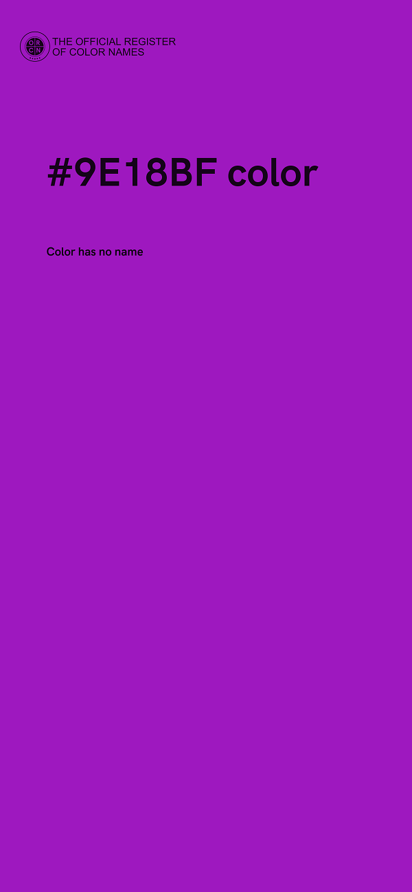 #9E18BF color image