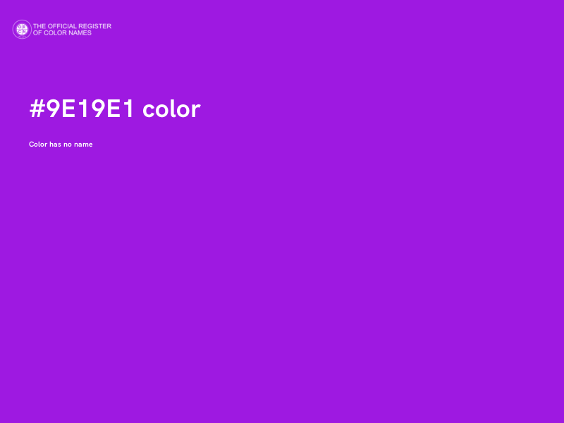 #9E19E1 color image