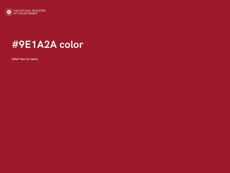 #9E1A2A color image