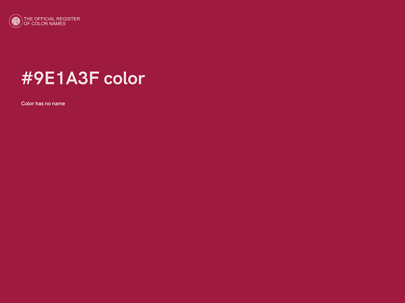 #9E1A3F color image