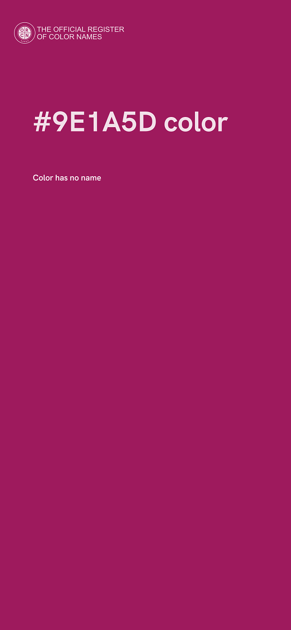#9E1A5D color image