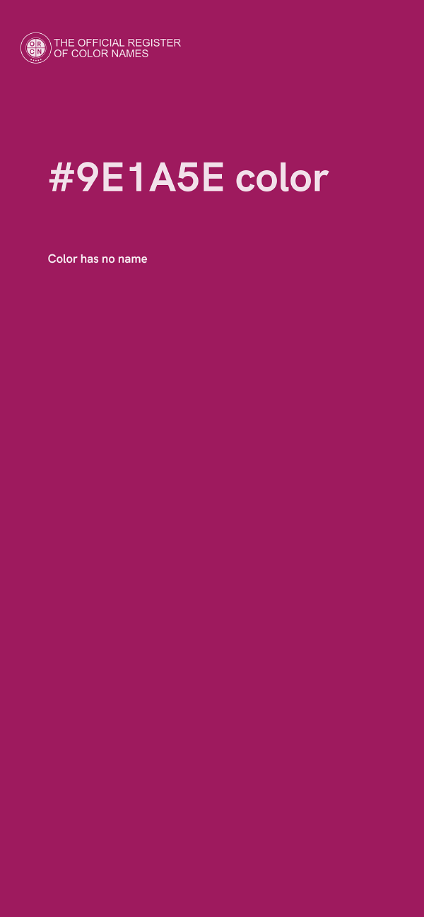 #9E1A5E color image