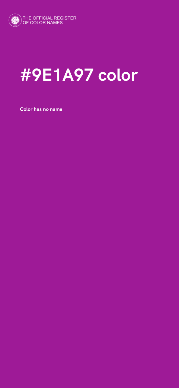 #9E1A97 color image