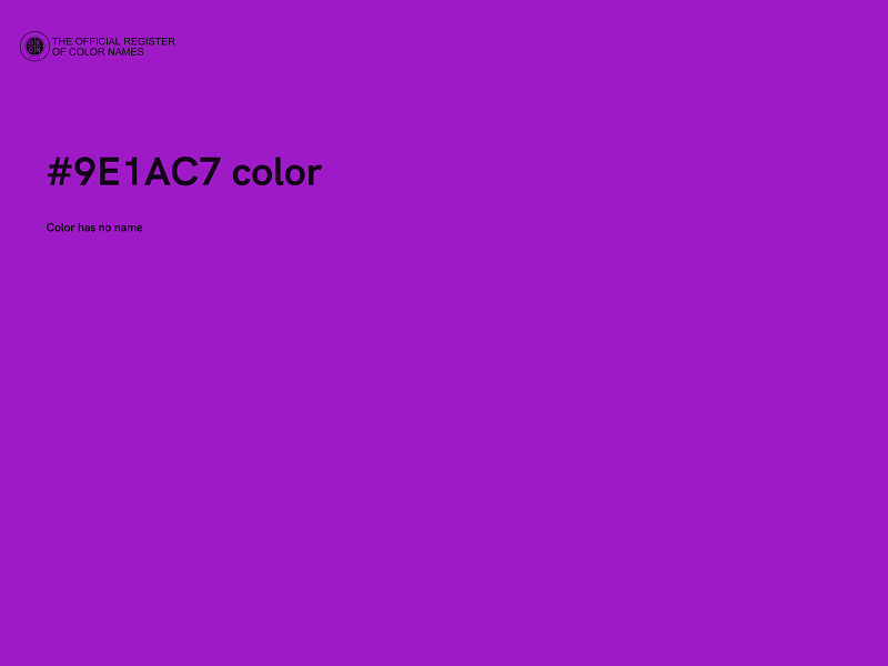 #9E1AC7 color image