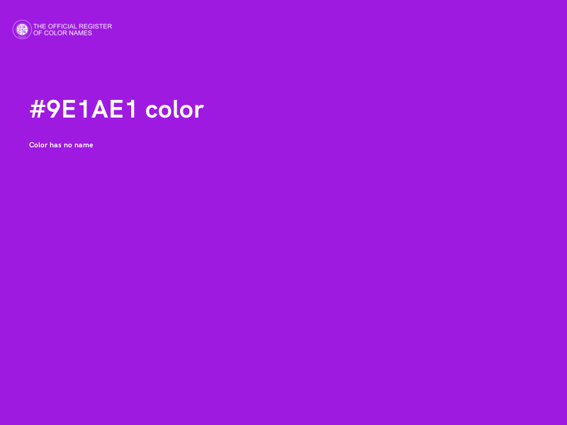 #9E1AE1 color image