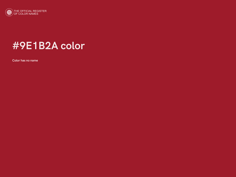 #9E1B2A color image