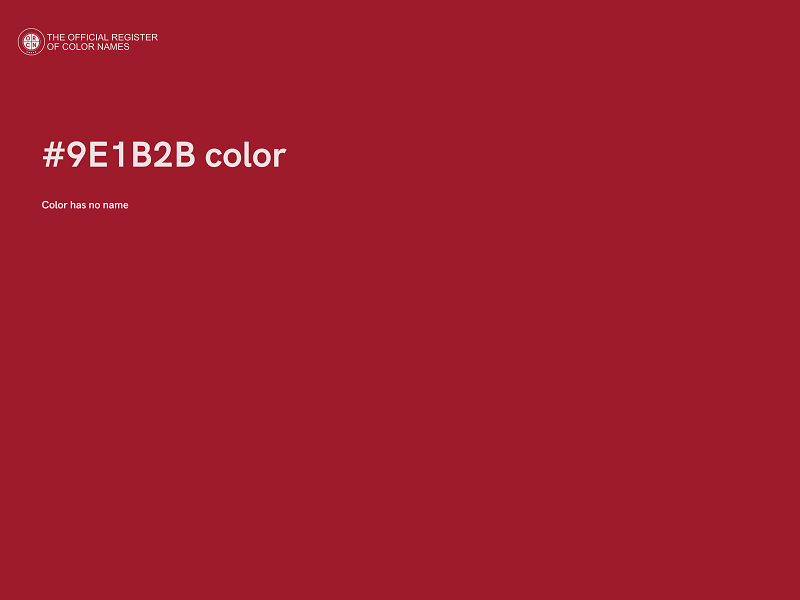 #9E1B2B color image