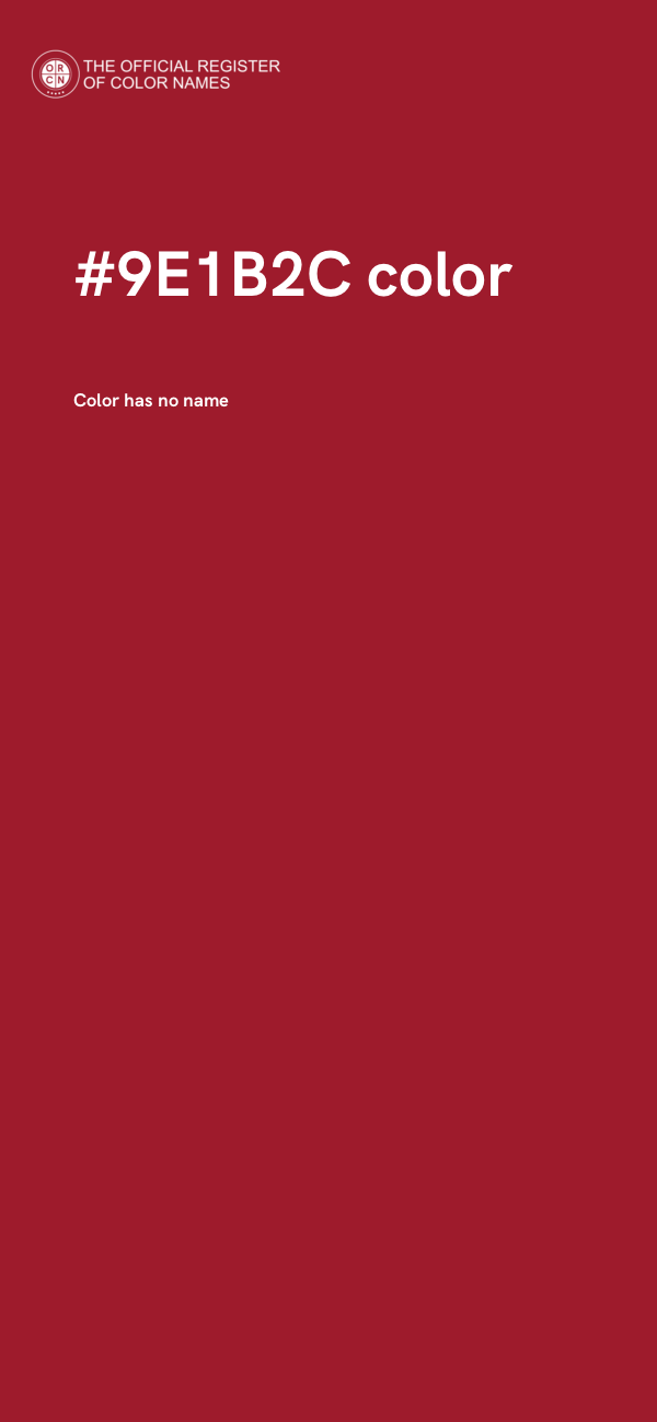 #9E1B2C color image