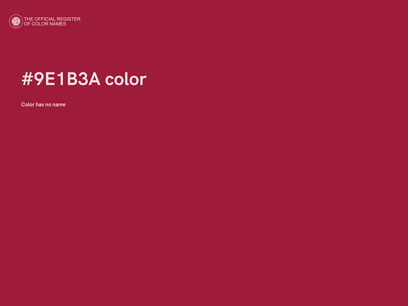 #9E1B3A color image