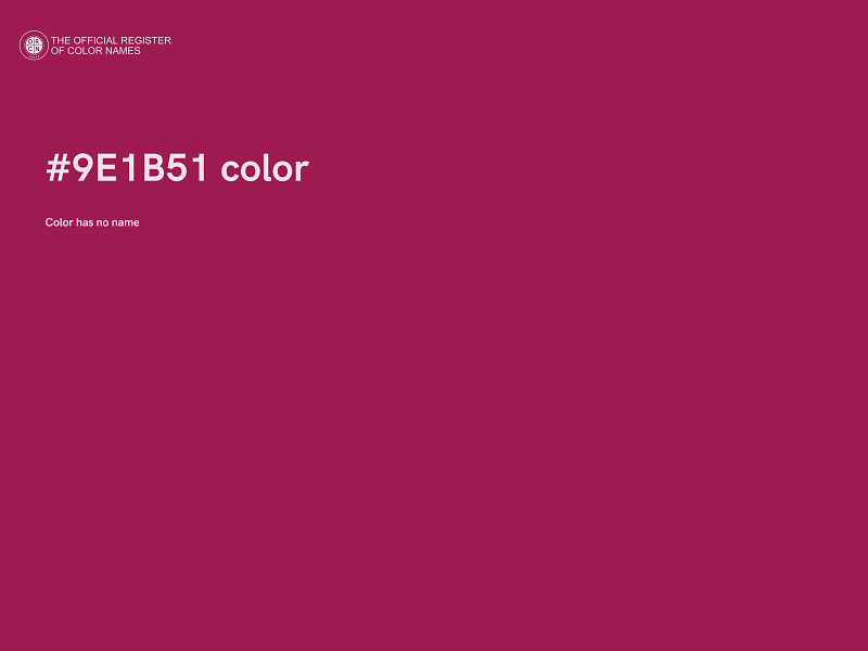 #9E1B51 color image