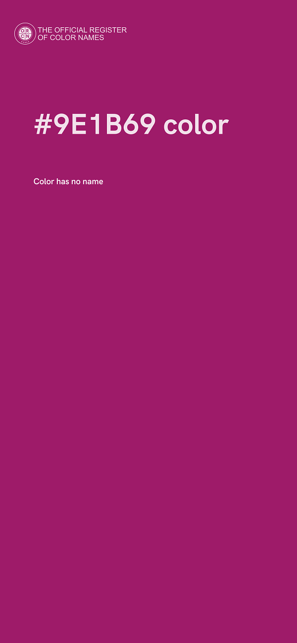 #9E1B69 color image