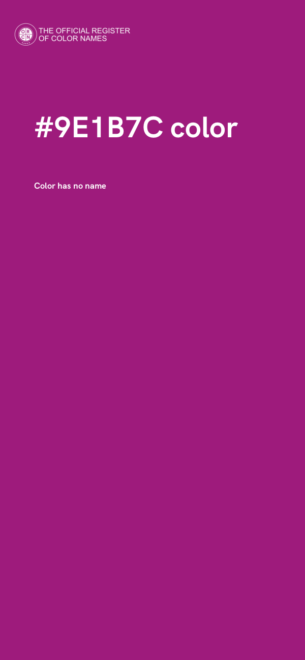 #9E1B7C color image