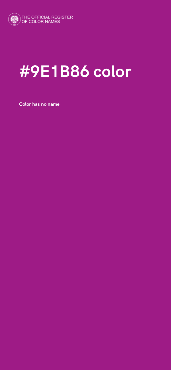 #9E1B86 color image