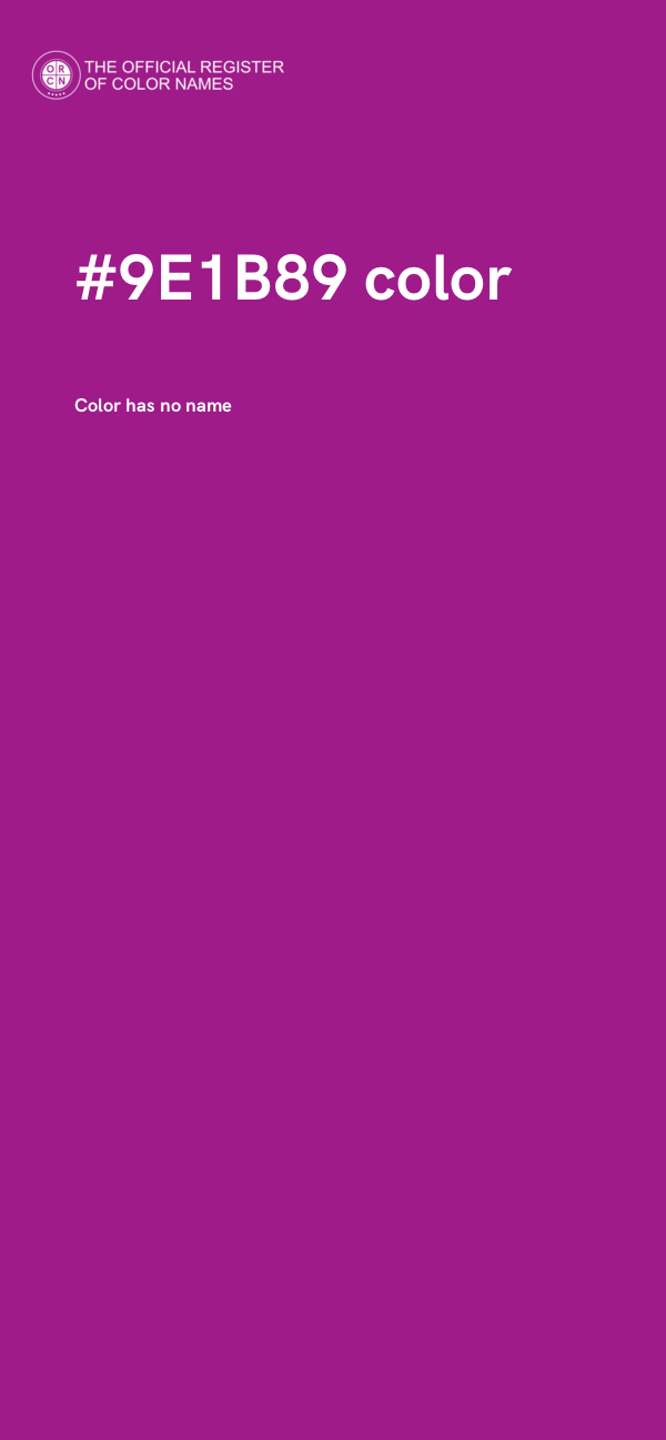 #9E1B89 color image