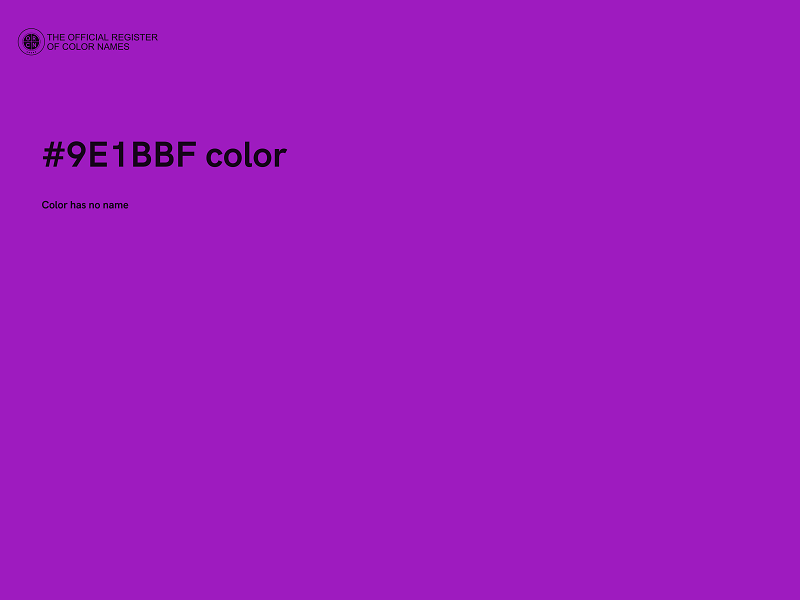 #9E1BBF color image