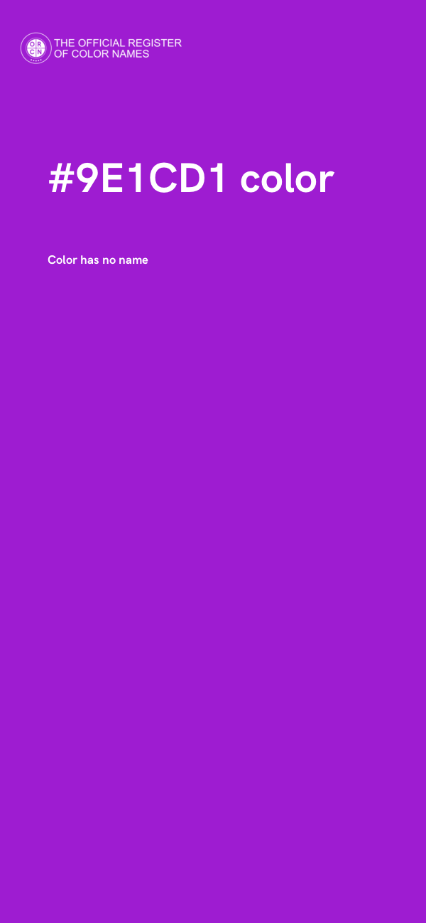 #9E1CD1 color image