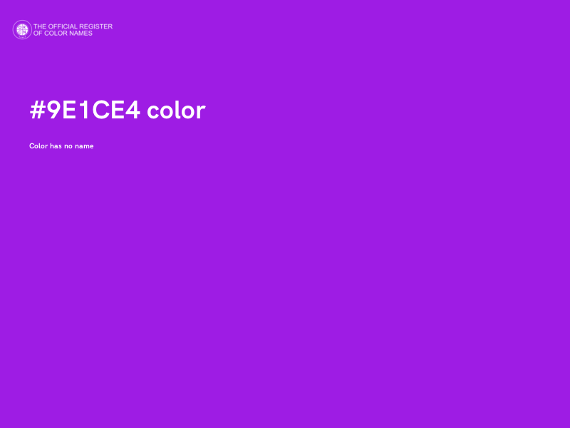 #9E1CE4 color image