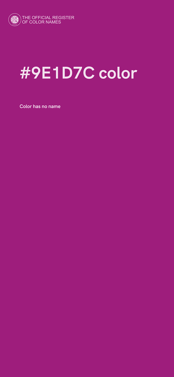 #9E1D7C color image