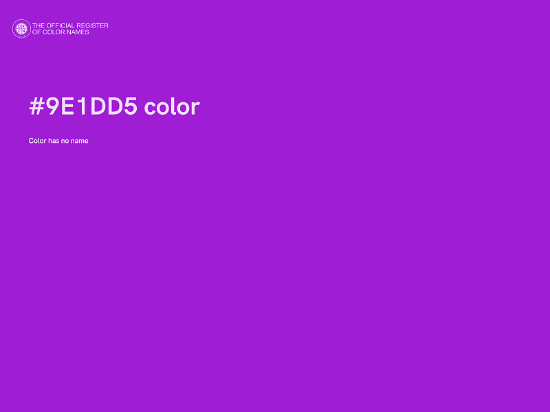 #9E1DD5 color image