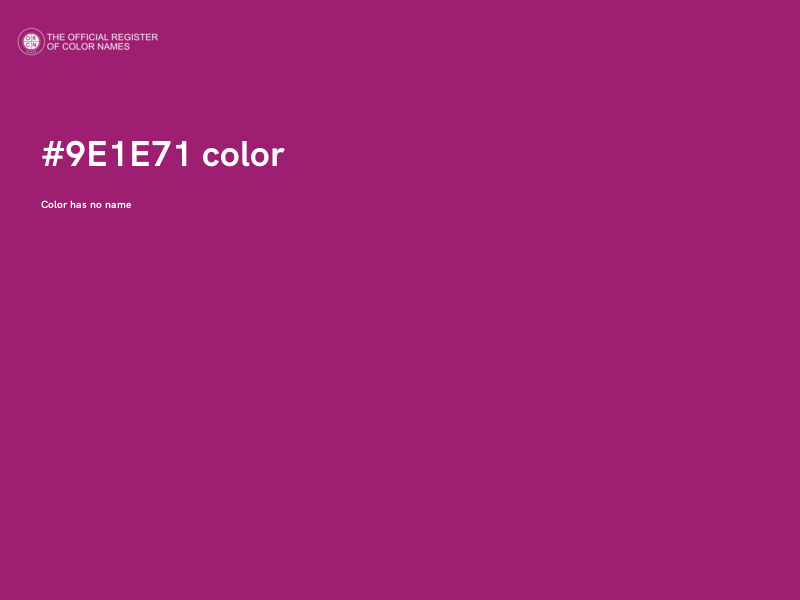 #9E1E71 color image