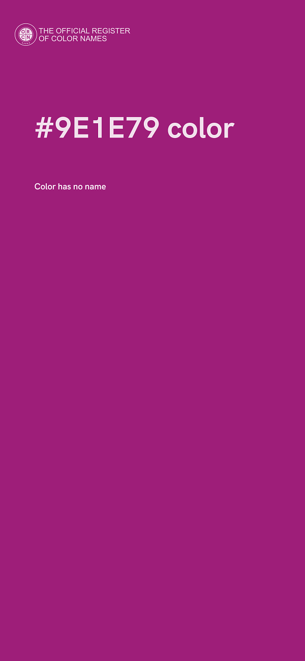 #9E1E79 color image