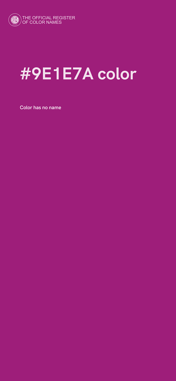 #9E1E7A color image