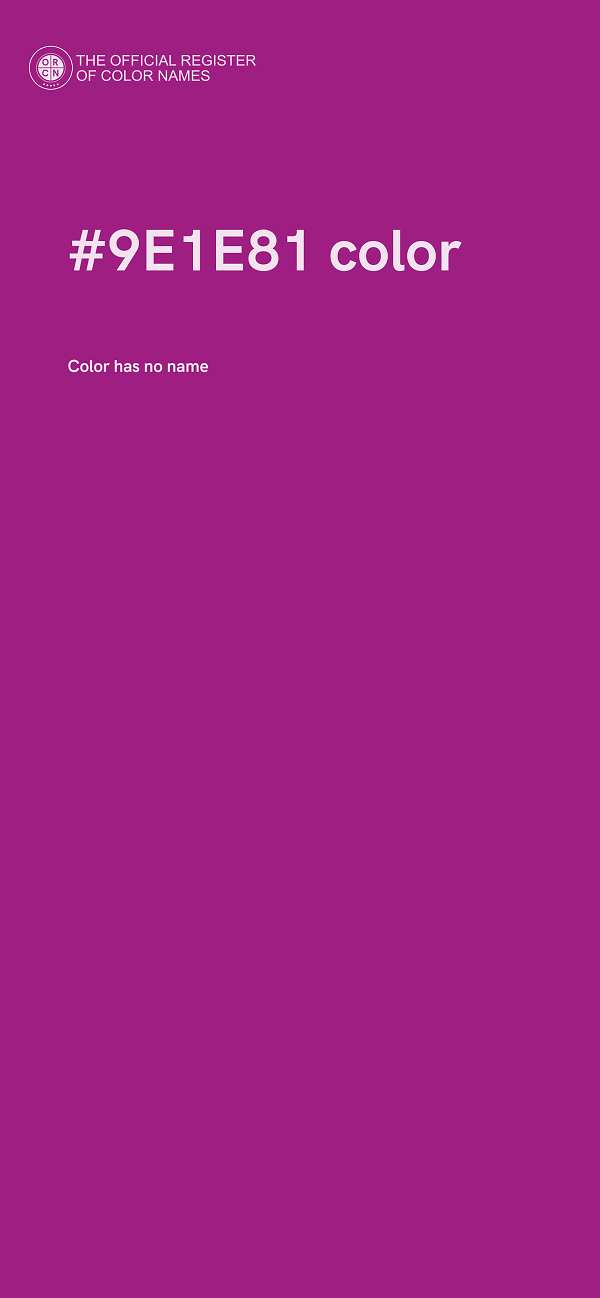 #9E1E81 color image