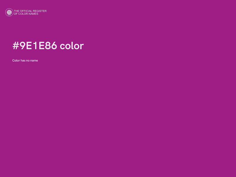 #9E1E86 color image