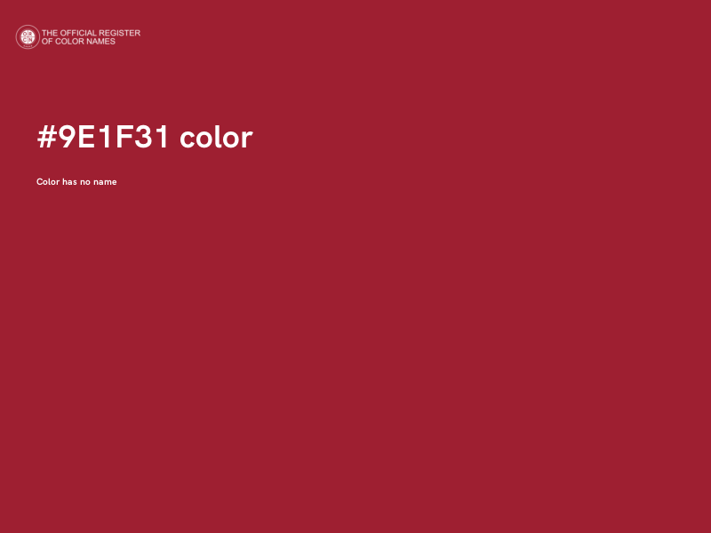 #9E1F31 color image