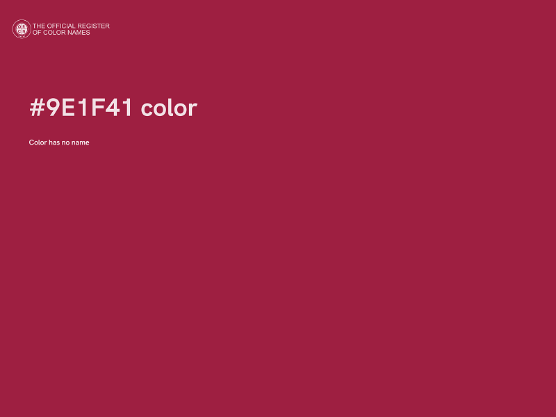 #9E1F41 color image