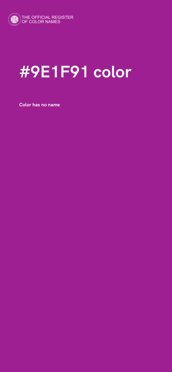 #9E1F91 color image