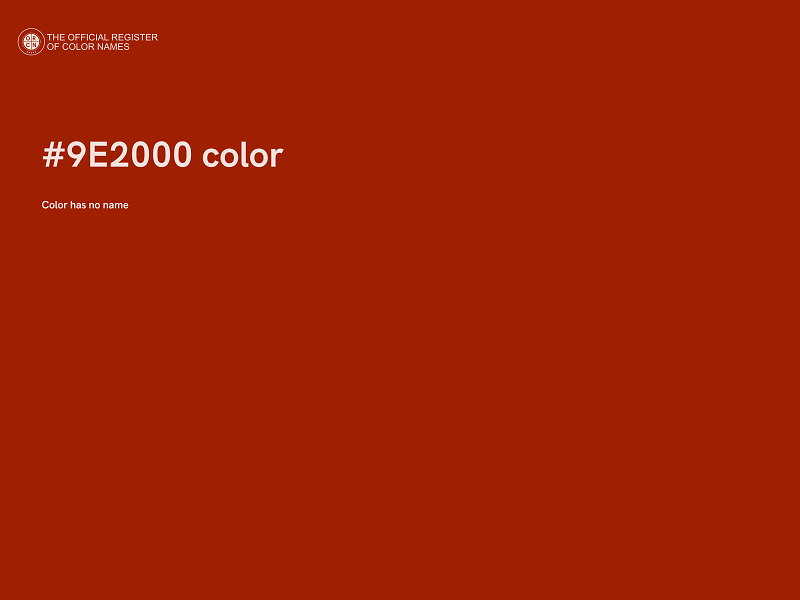 #9E2000 color image