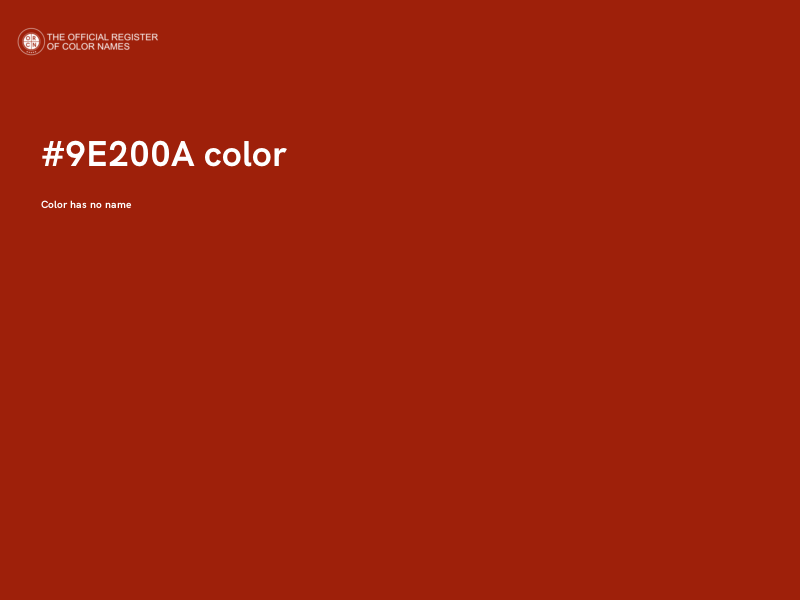 #9E200A color image