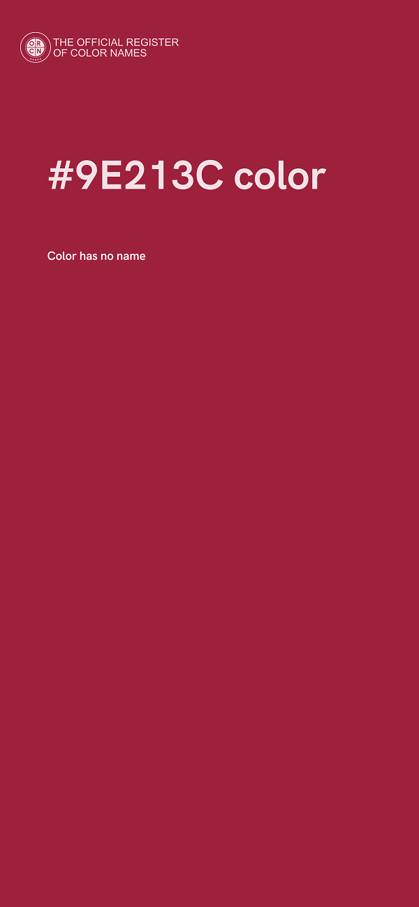 #9E213C color image